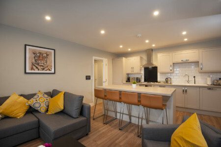 Open plan living in one our Portsmouth Serviced Apartments